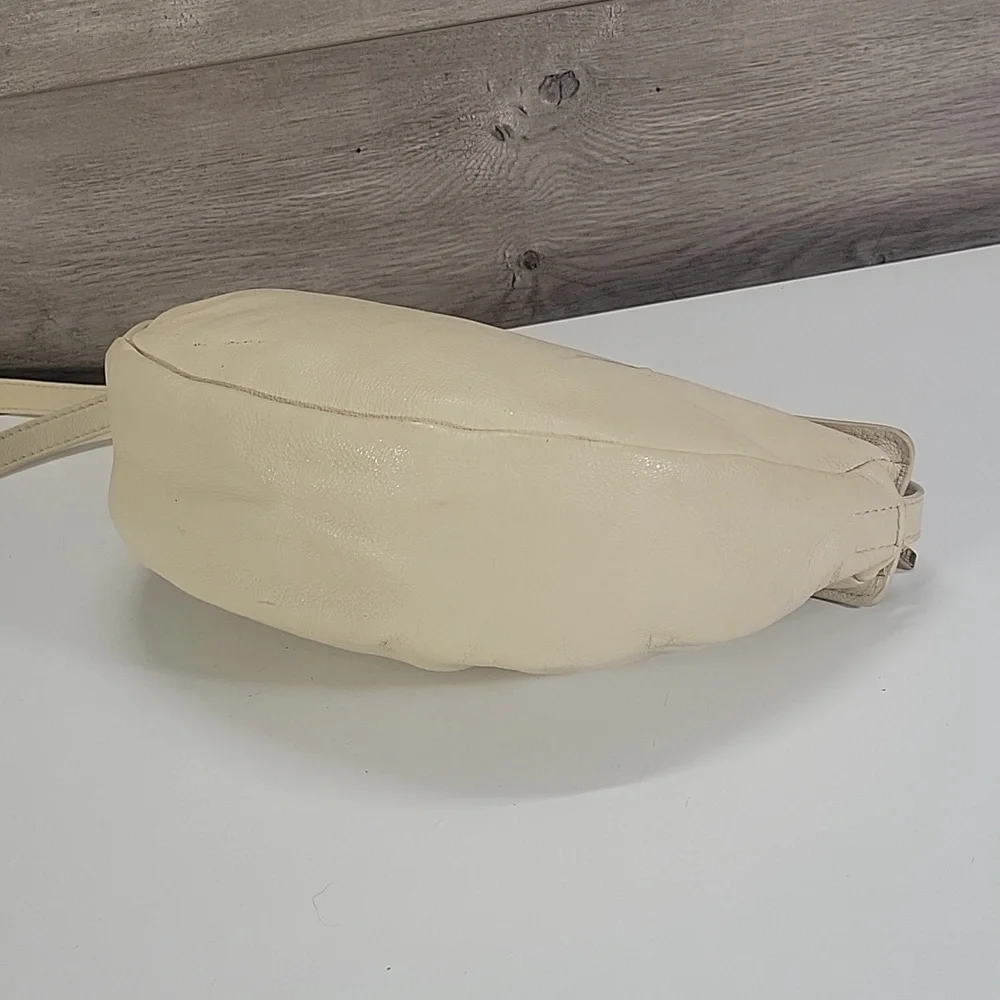 Mansur Gavriel Beige Leather Crossbody Shoulder Bag